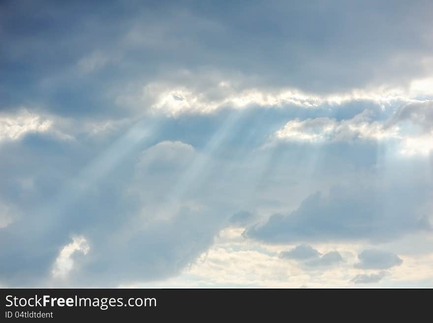 Beautiful blue sky and white clouds. Beautiful blue sky and white clouds