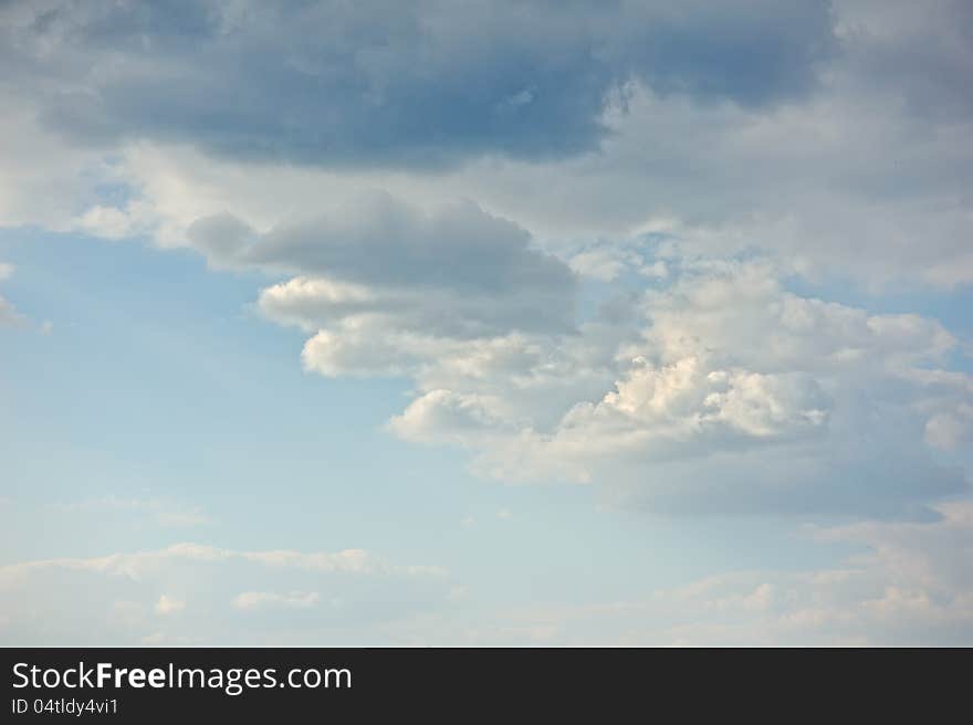 Beautiful blue sky and white clouds. Beautiful blue sky and white clouds