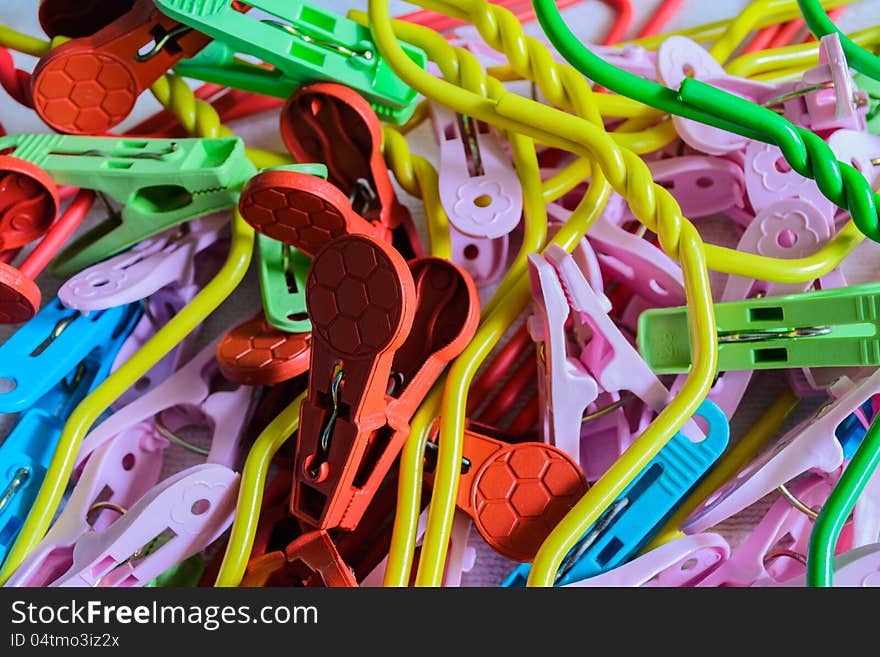 Clothespin And Hanger