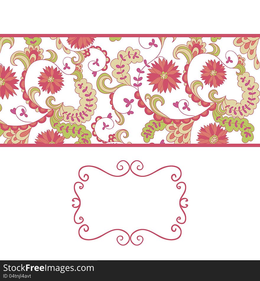 Delicate  background with flowers and swirls, for invitation and card. Delicate  background with flowers and swirls, for invitation and card