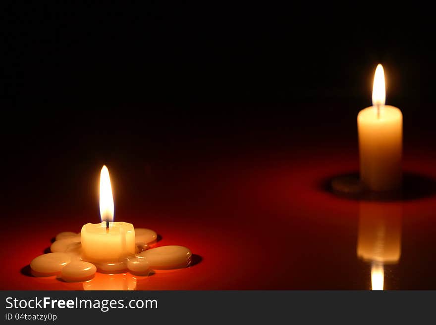 Candles On Dark