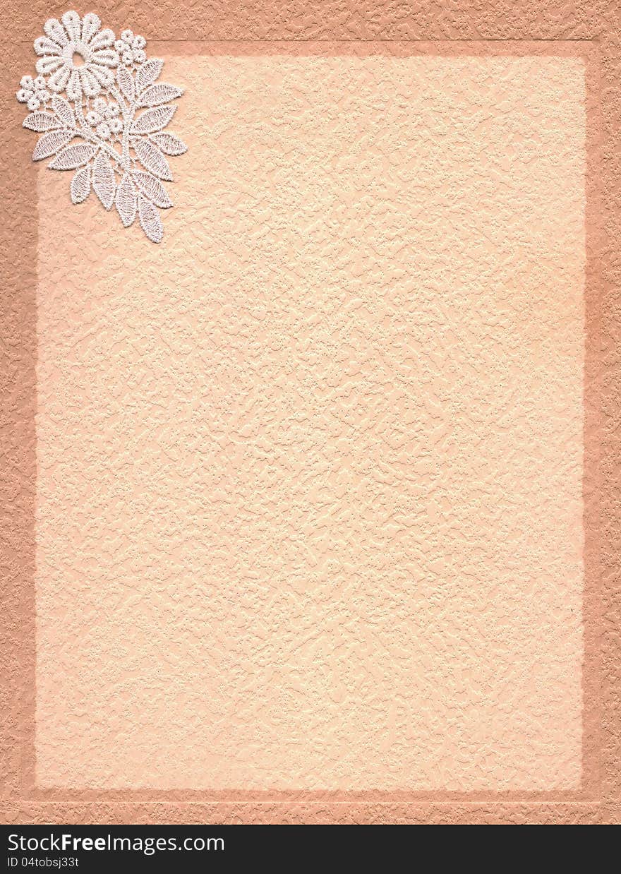 Background for greetings or invitation cards with lace . Background for greetings or invitation cards with lace .