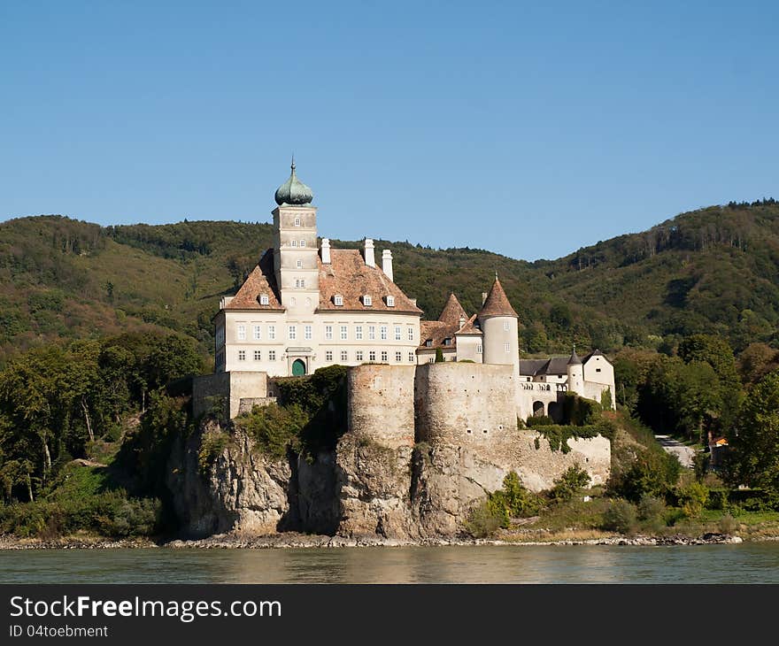 View from Danube River -Schonbuhel Castle. View from Danube River -Schonbuhel Castle