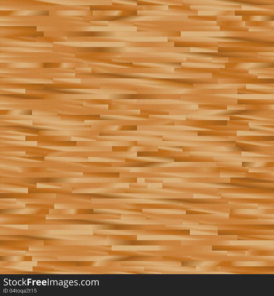 Vector illustration of parquet floor. Editable. Global colors.