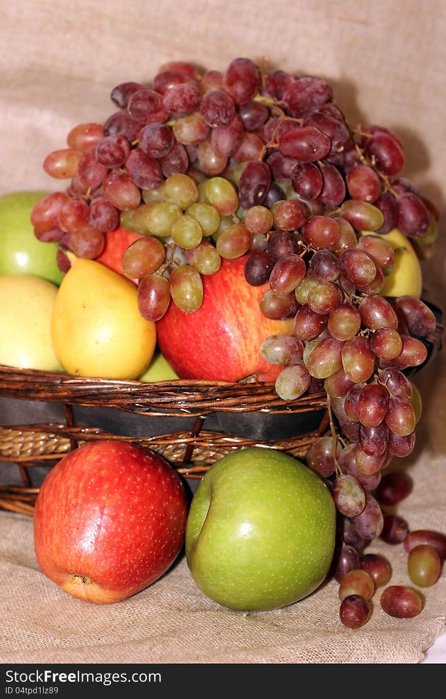 Still life of fresh fruit