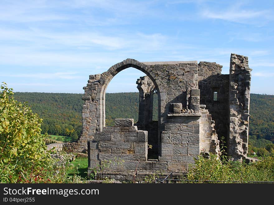 Castle altenstein ruin franconia bavaria germany