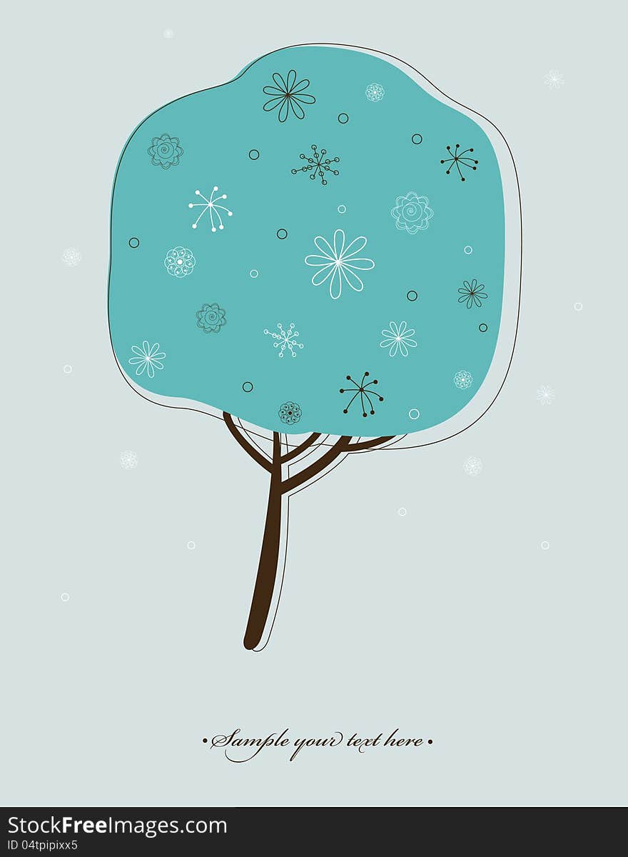 Stylized Winter Tree.