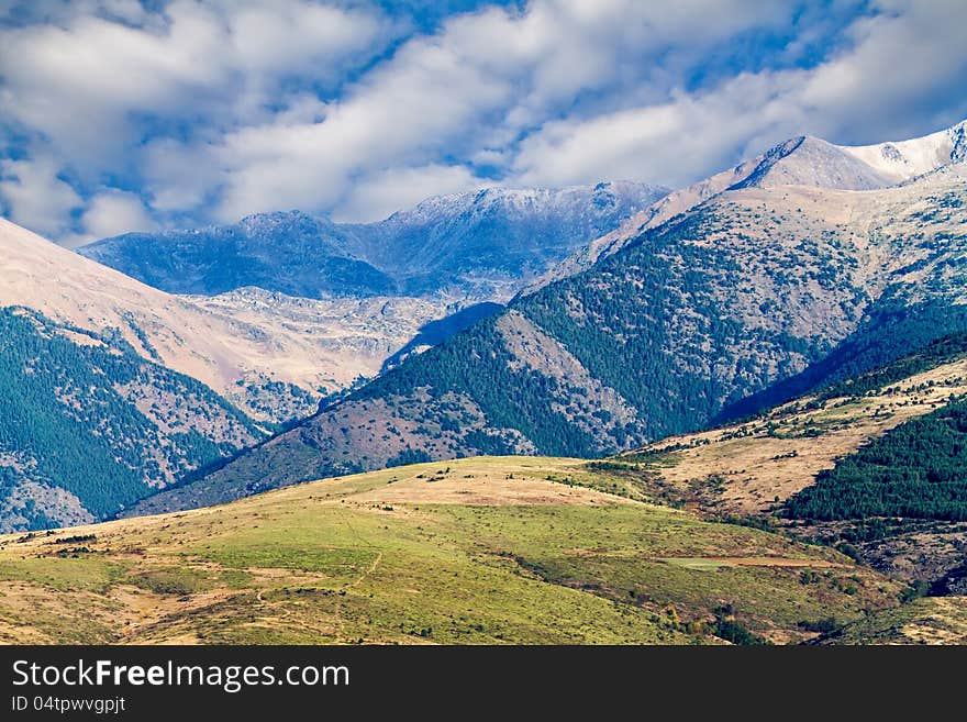 Landscape in Spain (Catalonia,Cerdana). Landscape in Spain (Catalonia,Cerdana)