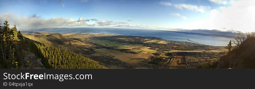 Sea And Forest From St-Joseph Mountain View