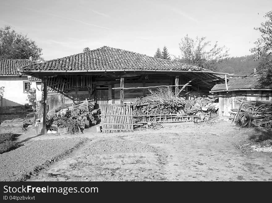 Authentic bulgarian old house on the countryside. Authentic bulgarian old house on the countryside.