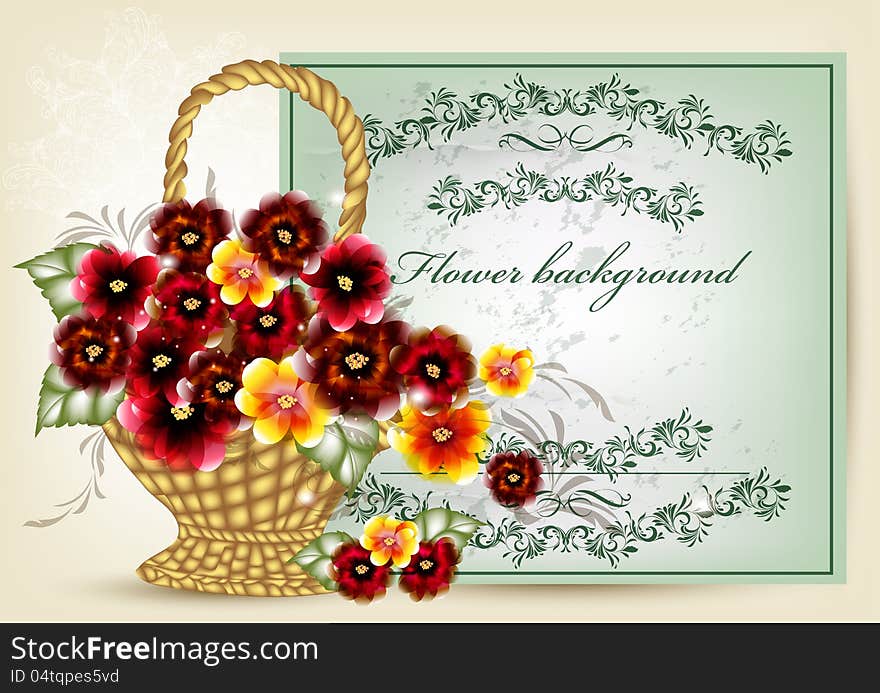 Elegant Flower Greeting Card