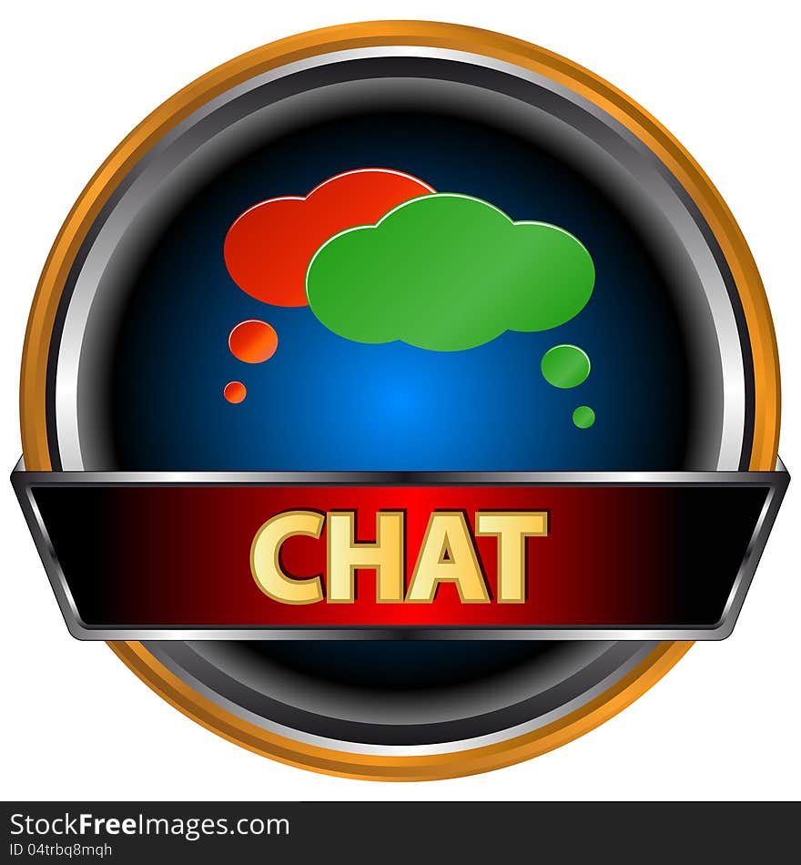 Best chat symbol on a white background