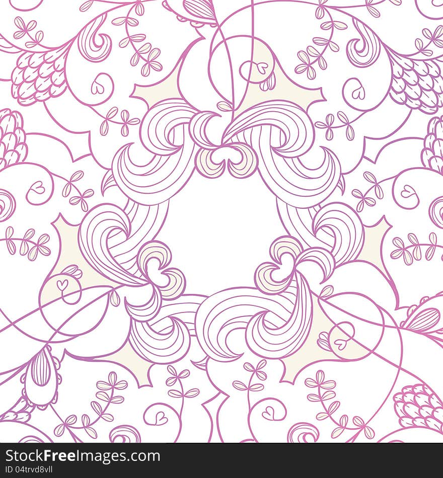 Delicate  background with flowers and swirls, for invitation and card. Delicate  background with flowers and swirls, for invitation and card