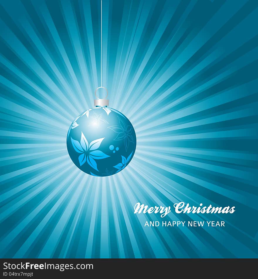 Christmas card background, vector illustration