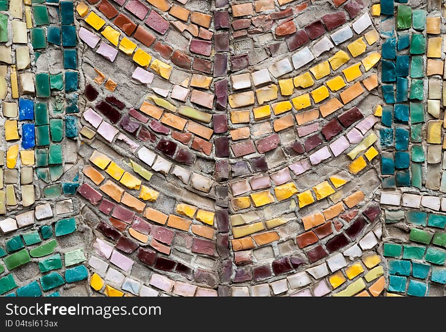 Old street mosaic abstract background