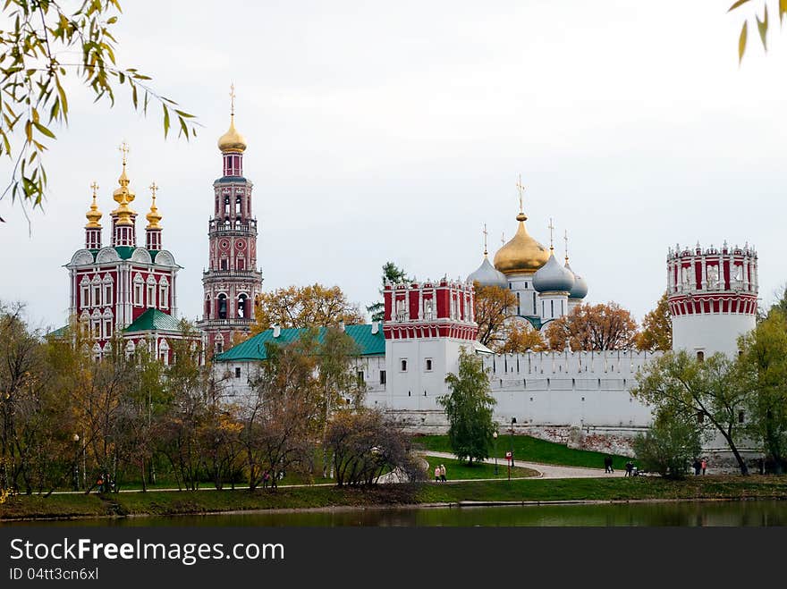 Novodevichy cloister in Moscow, Russia. Novodevichy cloister in Moscow, Russia