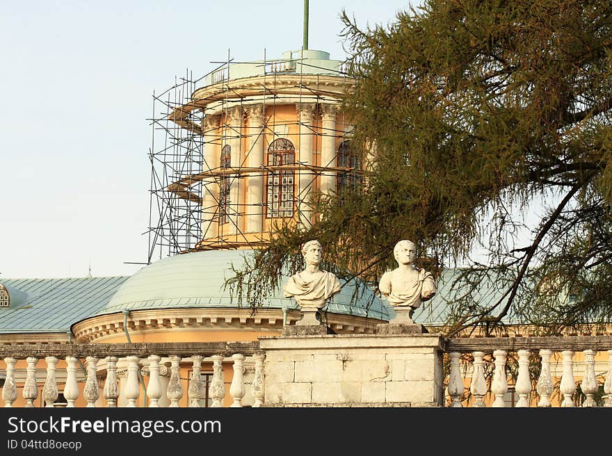 Historic Building Under Restoration