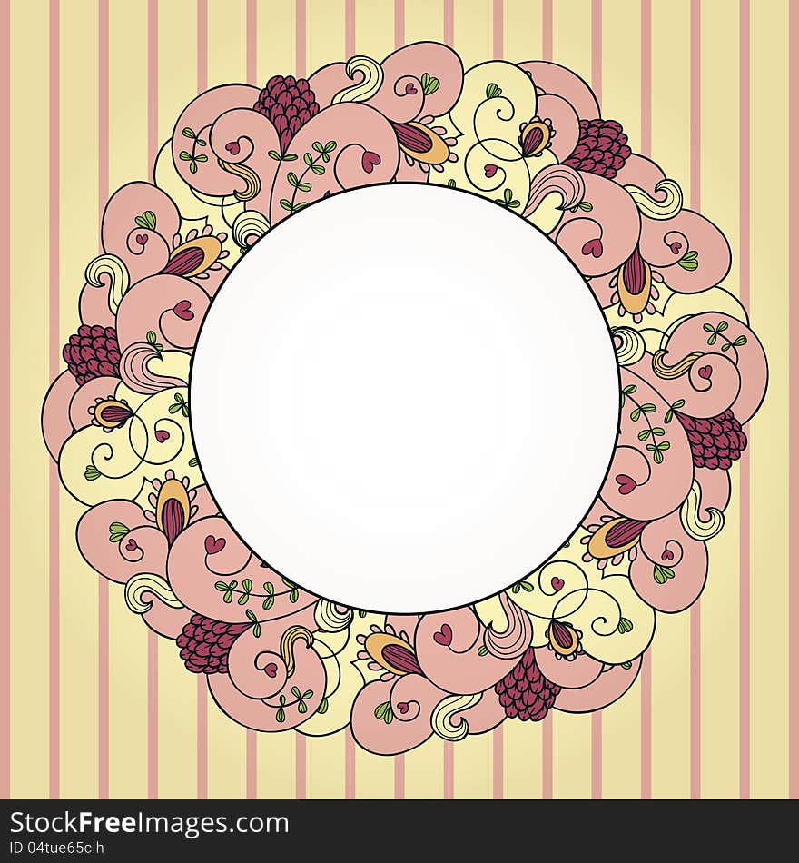 Vector floral border