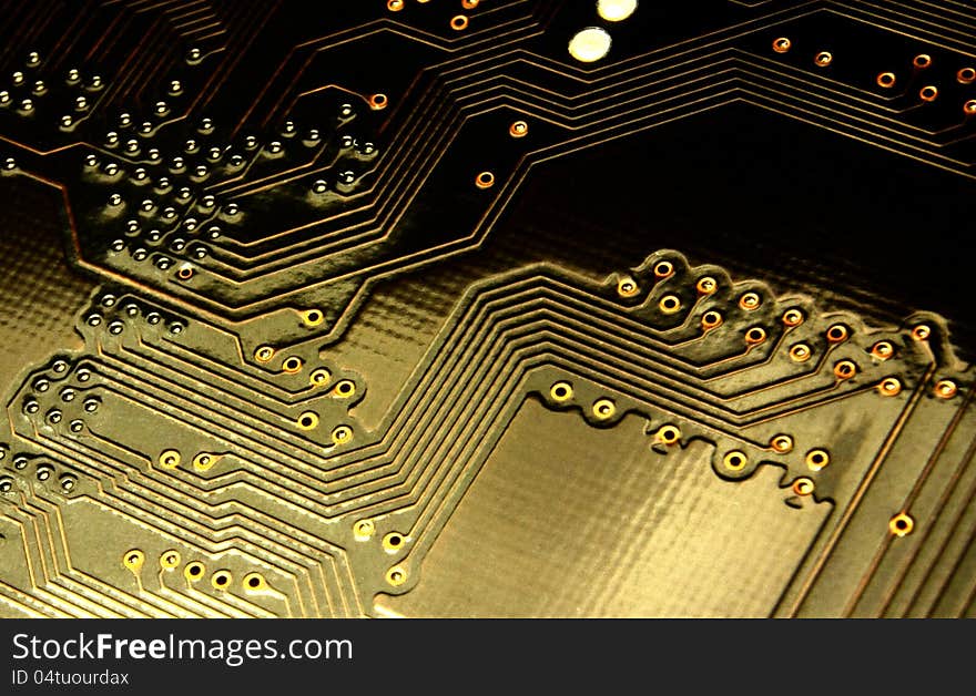 Abstract image of the PCB. Abstract image of the PCB