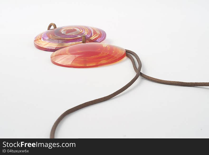 Ecojewelry Necklace With Recycled Eyeglass Lenses