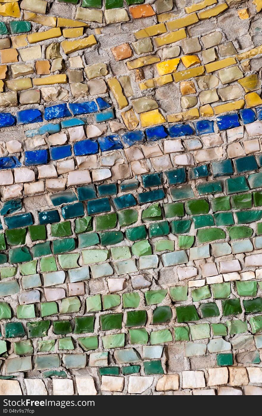 Old street mosaic abstract background