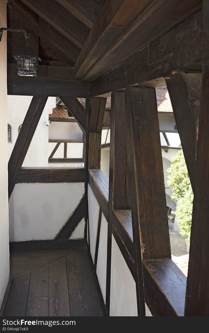 An inside view of the Bran Castle, Transylvania, Romania. An inside view of the Bran Castle, Transylvania, Romania