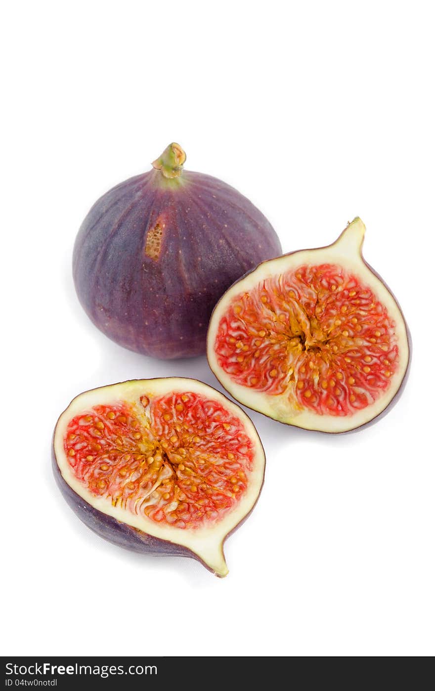 Fresh fig fruit isolated on white background. Fresh fig fruit isolated on white background