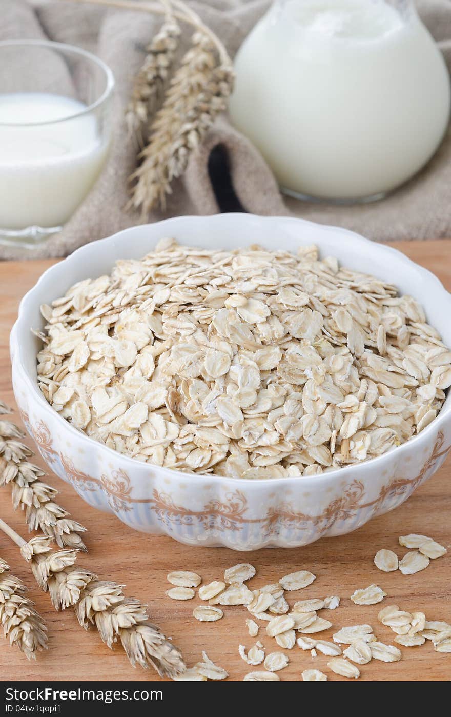 Oatmeal in bowl