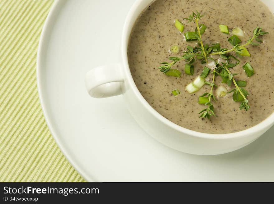 Mushrooms cream soup