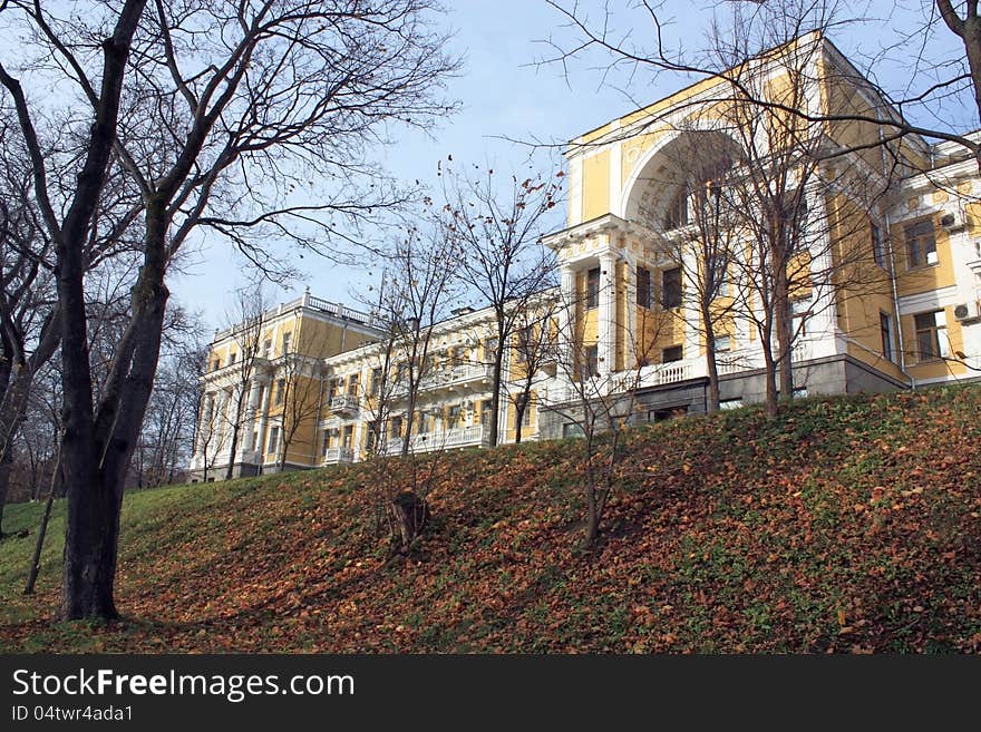 Landscape with monumental architecture