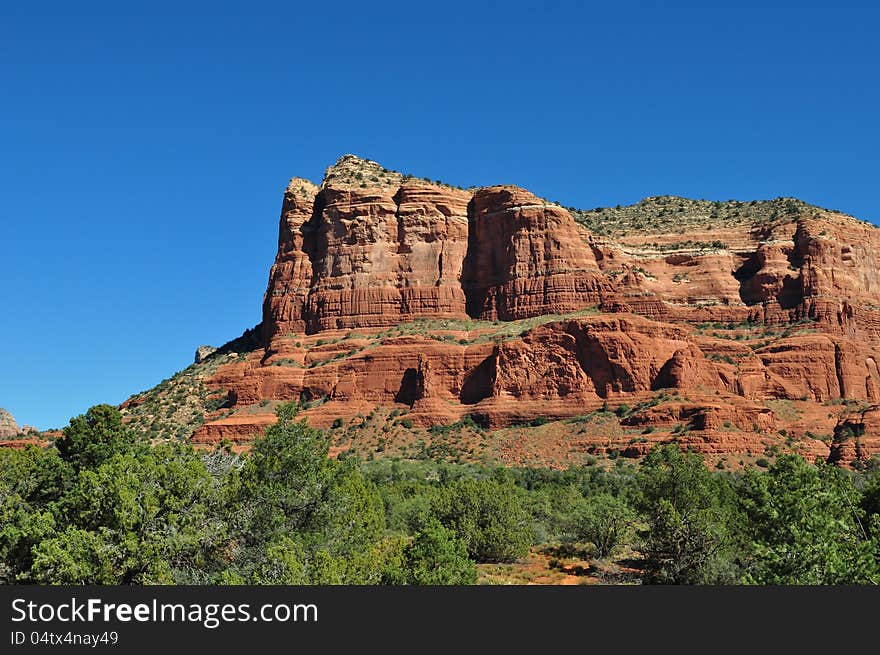 Red rock formation in Sedona Arizona