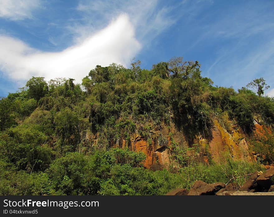 Wild Nature Of South America. Old Rocks.