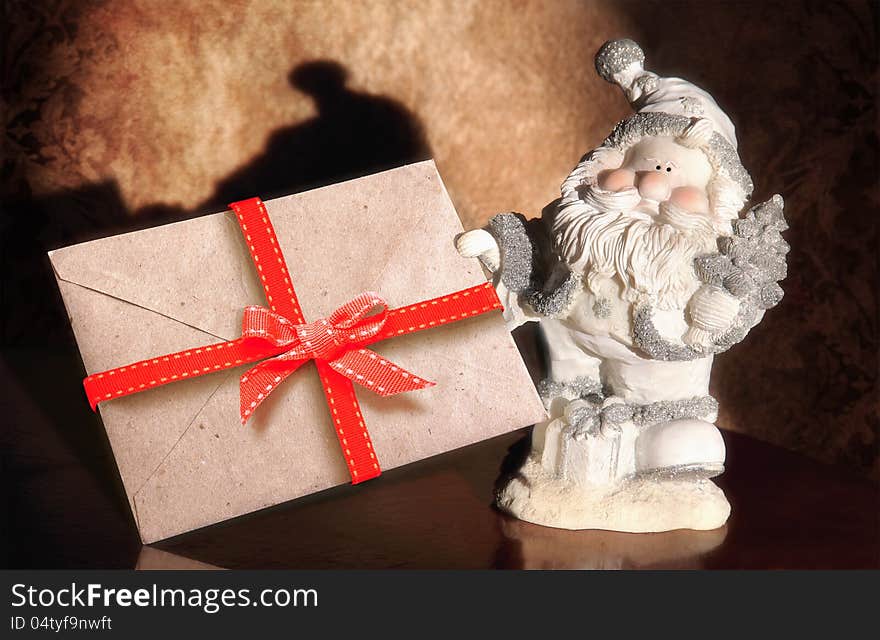 Santa Claus with envelope