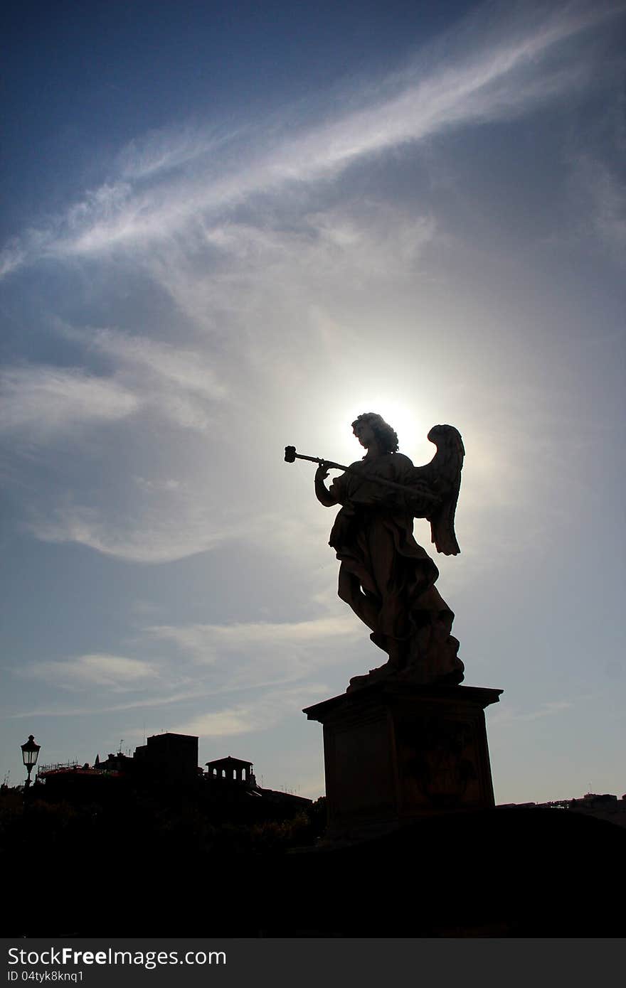 The Mausoleum of Hadrian, usually known as the Castel Sant'Angelo (English: Castle of the Holy Angel), is a towering cylindrical building in Parco Adriano, Rome, Italy. It was initially commissioned by the Roman Emperor Hadrian as a mausoleum for himself and his family. The building was later used by the popes as a fortress and castle, and is now a museum.
The popes converted the structure into a castle, beginning in the 14th century; Pope Nicholas III connected the castle to St. Peter's Basilica by a covered fortified corridor called the Passetto di Borgo. The fortress was the refuge of Pope Clement VII from the siege of Charles V's Landsknechte during the Sack of Rome (1527), in which Benvenuto Cellini describes strolling the ramparts and shooting enemy soldiers. The Mausoleum of Hadrian, usually known as the Castel Sant'Angelo (English: Castle of the Holy Angel), is a towering cylindrical building in Parco Adriano, Rome, Italy. It was initially commissioned by the Roman Emperor Hadrian as a mausoleum for himself and his family. The building was later used by the popes as a fortress and castle, and is now a museum.
The popes converted the structure into a castle, beginning in the 14th century; Pope Nicholas III connected the castle to St. Peter's Basilica by a covered fortified corridor called the Passetto di Borgo. The fortress was the refuge of Pope Clement VII from the siege of Charles V's Landsknechte during the Sack of Rome (1527), in which Benvenuto Cellini describes strolling the ramparts and shooting enemy soldiers.