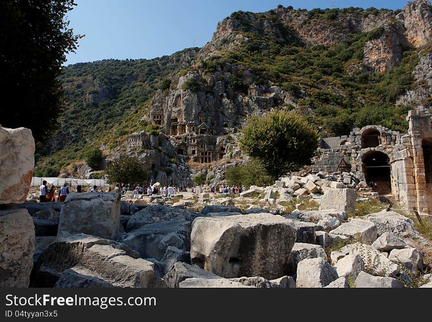 Lycian tombs