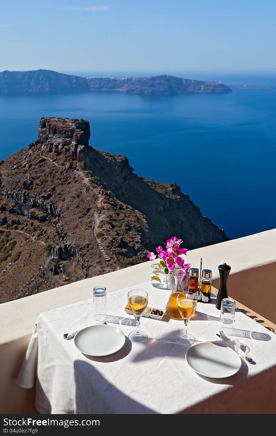 Table above sea for two