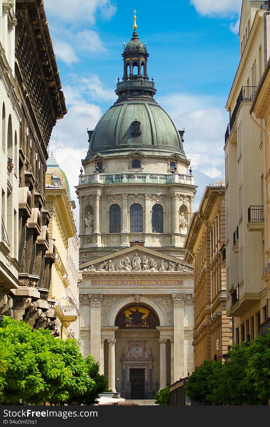 Saint Stephen's Basilica in Budapest, Hungary. Saint Stephen's Basilica in Budapest, Hungary