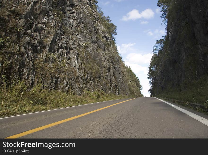 Road to Sierra Gorda in the state of Queretaro, Mexico. Place known as gate of heaven. Road to Sierra Gorda in the state of Queretaro, Mexico. Place known as gate of heaven.