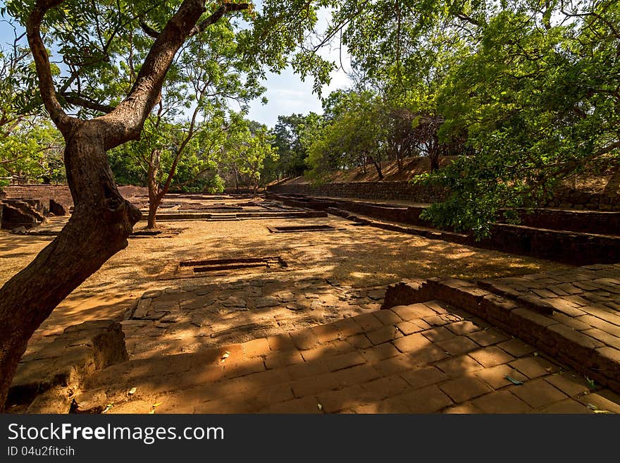 Gardens of Sigiriya Lion s rock fortress