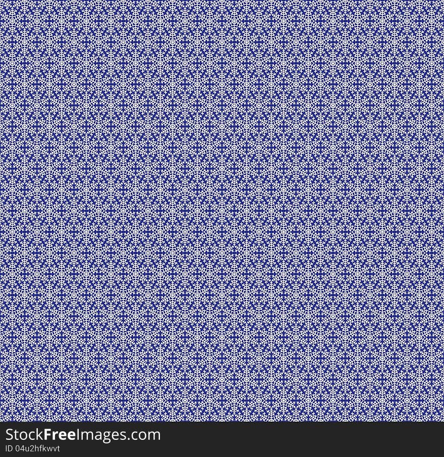 Christmas blue background with snowflakes. Seamless lace pattern