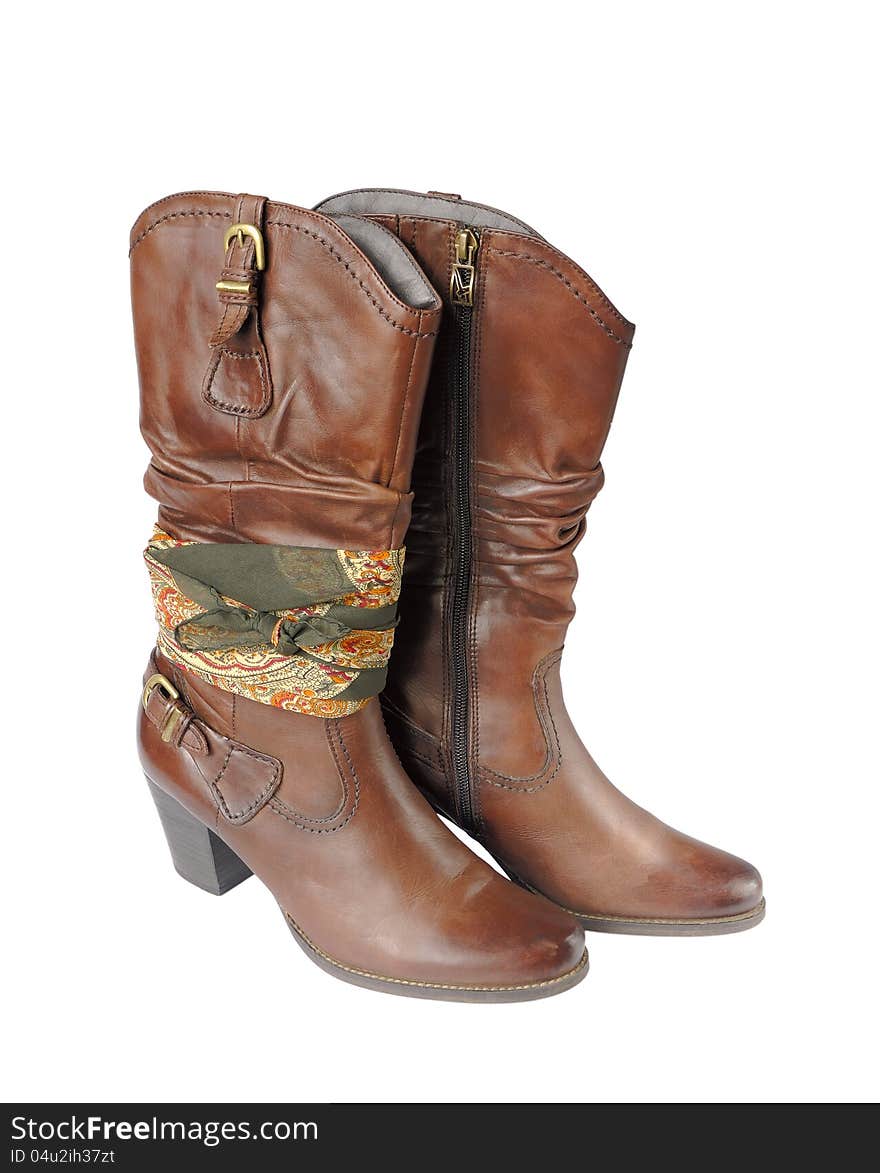 Women s boots and bandana