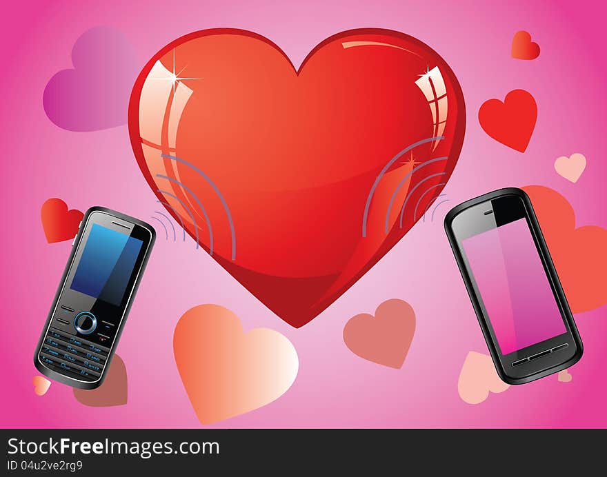 Valentine day love phone mobile. Valentine day love phone mobile