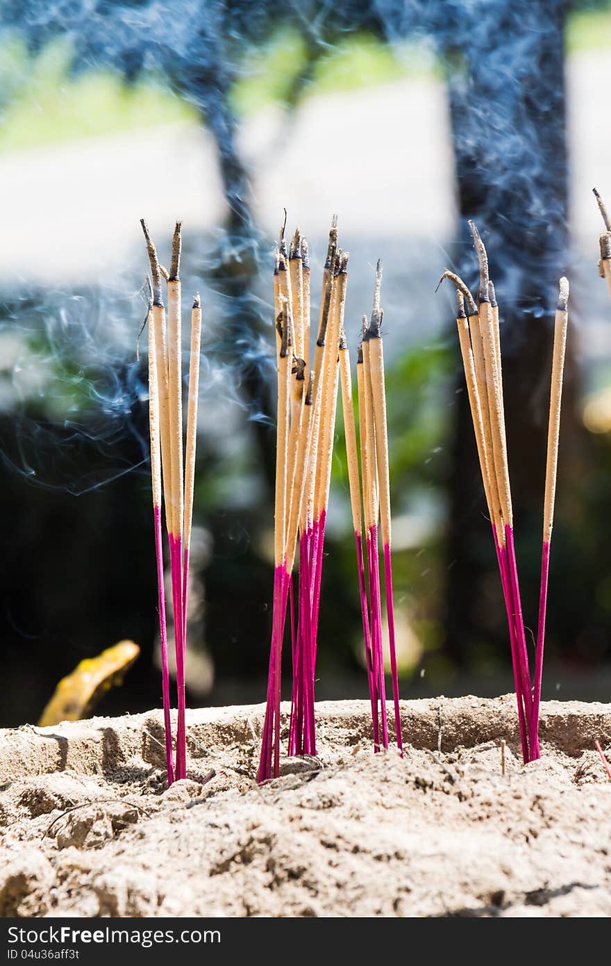 Joss sticks, common thing used to admire god in Buddhism. Joss sticks, common thing used to admire god in Buddhism