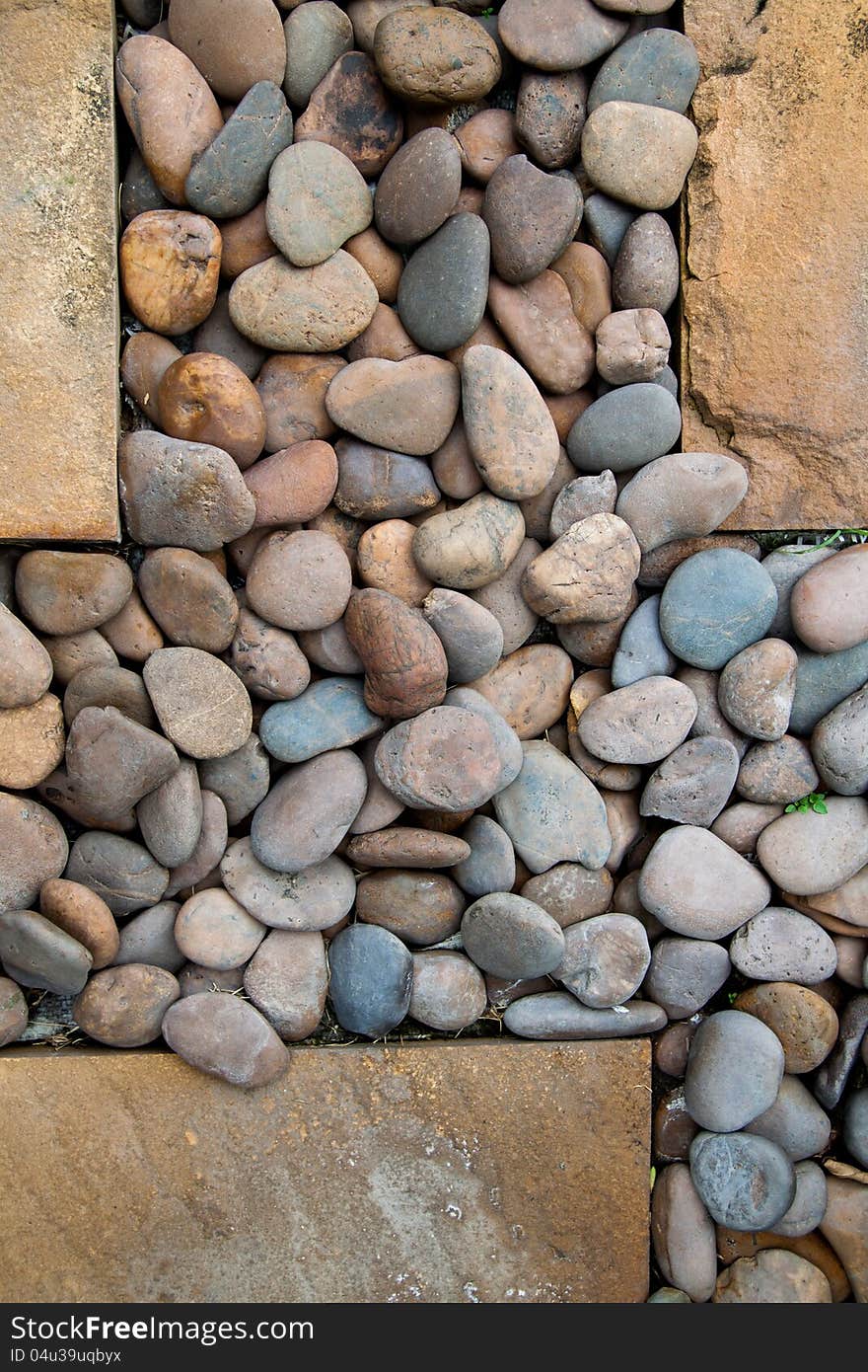 Decorative stone Pebbles as a background image