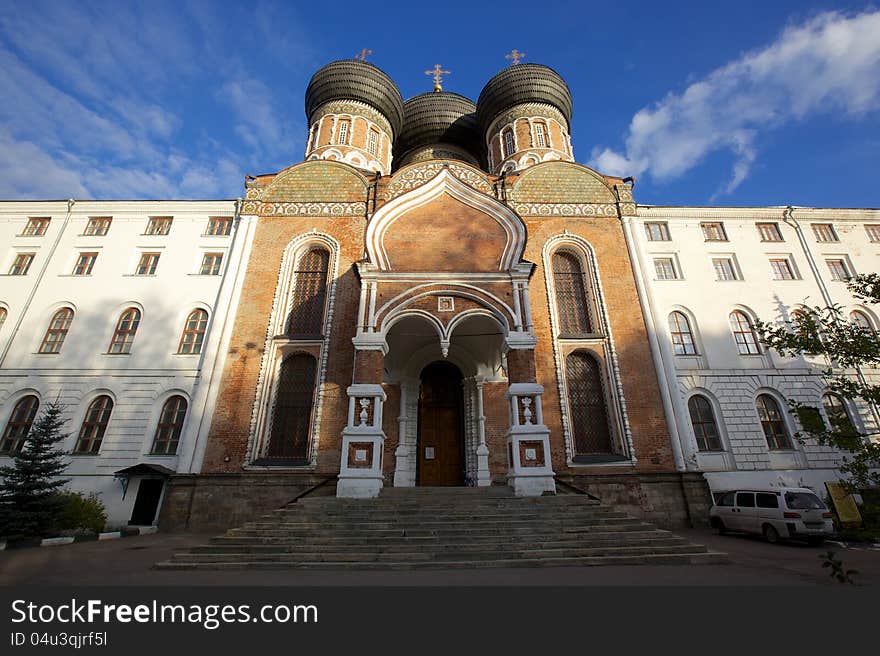 The main entrance to the Orthodox church