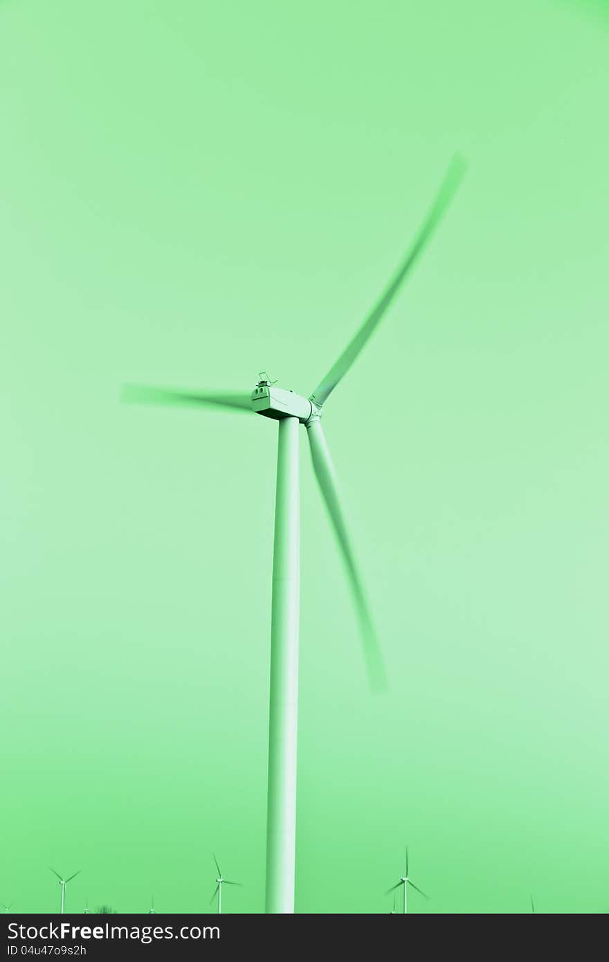 This is a photo of a green energy windmill.