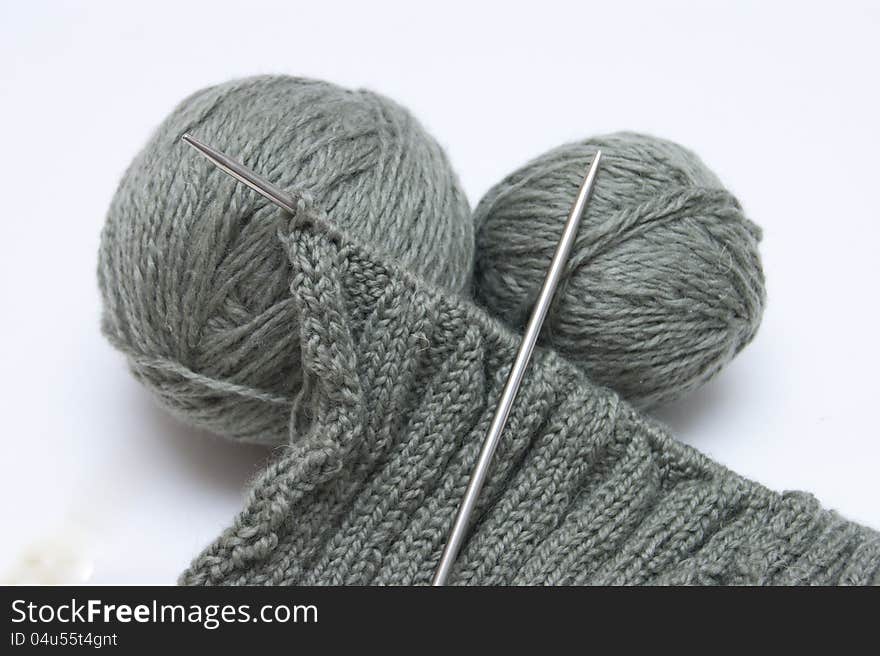 Yarn for knitting and spokes