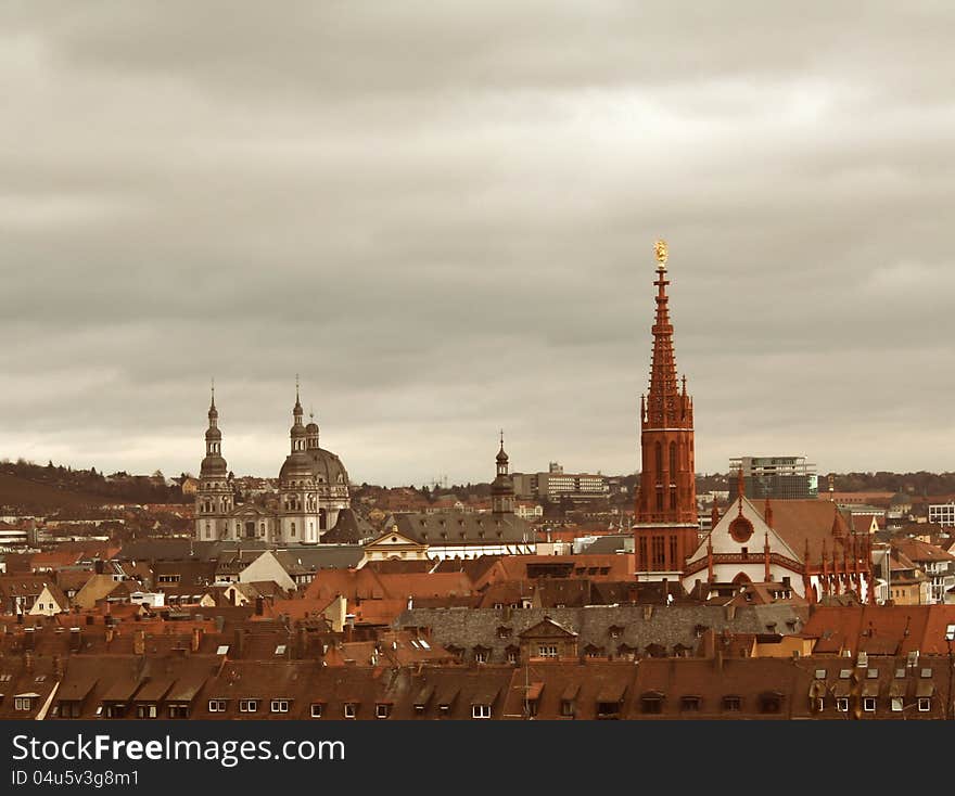 Wurzburg Cathedral and City Hall