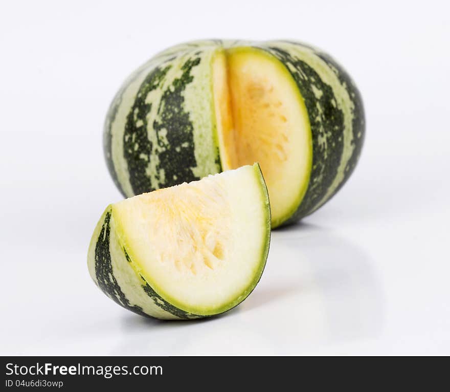 Pumpkin  on white  background