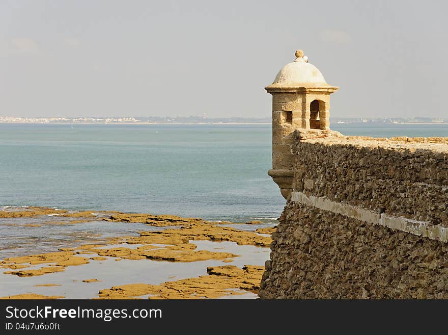 Bay of Cadiz at sunset